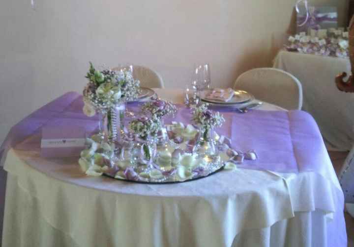 Mise en place: il tavolo degli sposi - 2