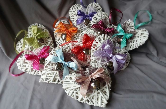 Cuoricini shabby tipo legno - 1