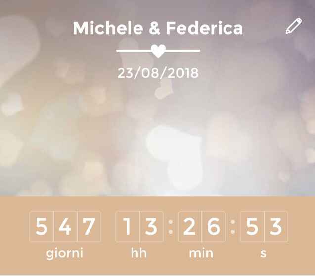 Quanti giorni mancano alle tue nozze? - 1