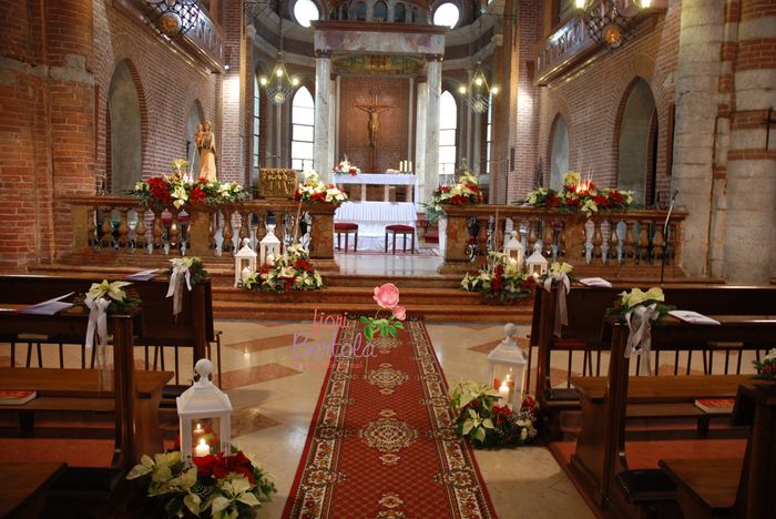 Allestimento floreale stelle di Natale