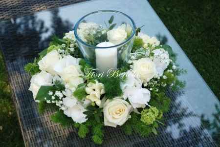 Centrotavola con candela