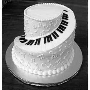 Torta nuziale tema musicale - 1