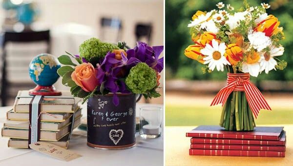 Tableau e centri tavoli tema libri - 8