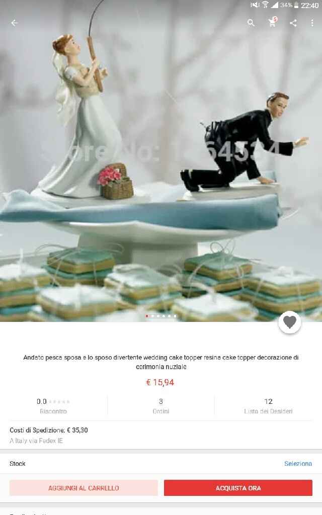 Topper sposini torta nuziale - 1