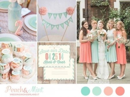 Palette Pesca e verde