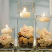 Centrotavola con candele galleggianti - 2