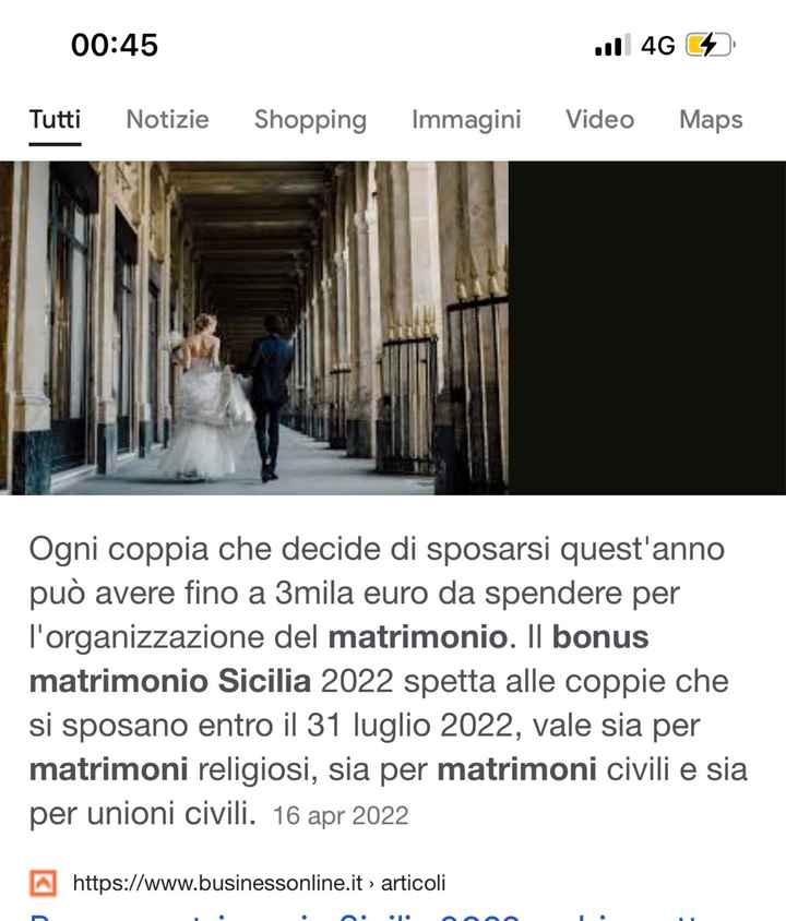 Bonus matrimonio - 1