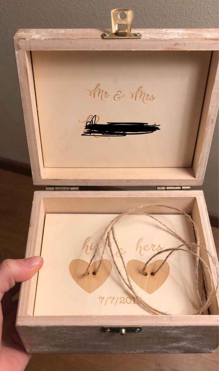  Scatolina porta fedi personalizzata 😍😍 - 1