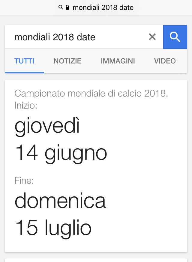 Mondiali 2018 - 1