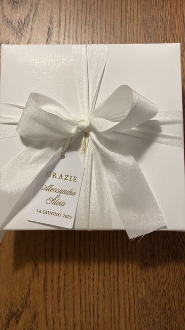 Bigliettini di ringraziamento nei confetti 1