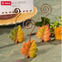 Segnaposto con foglie autunnali - 1