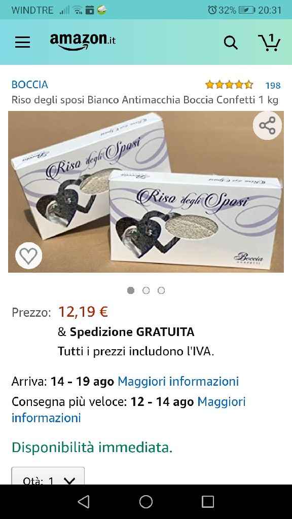 Riso o coriandoli? Quanti e quali acquistare? - 1