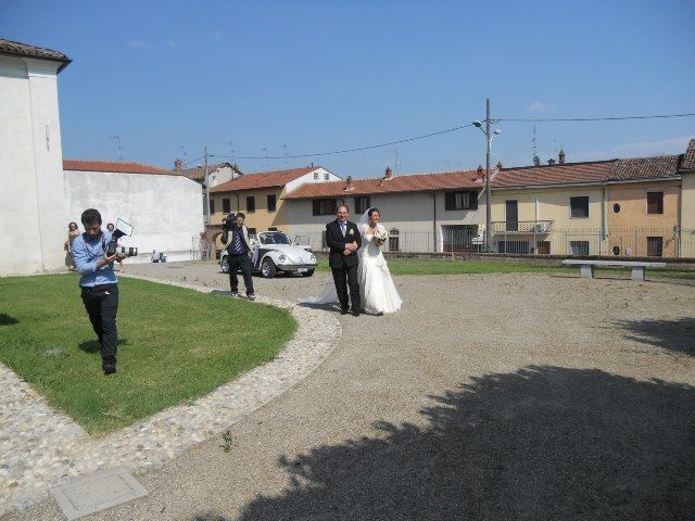 Arrivo in chiesa