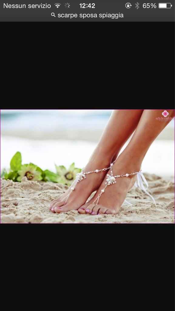 Calzature sposa in spiaggia - 4