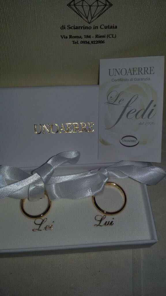  Costo delle fedi unoaerre? - 1