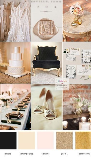 Il colore del matrimonio: Avorio/champagne/oro 2