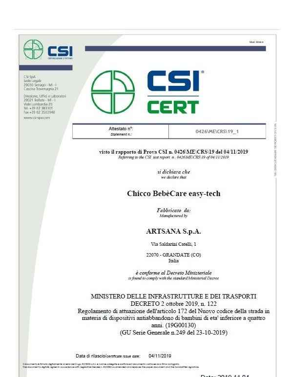 Dispositivi antiabbandono - 1