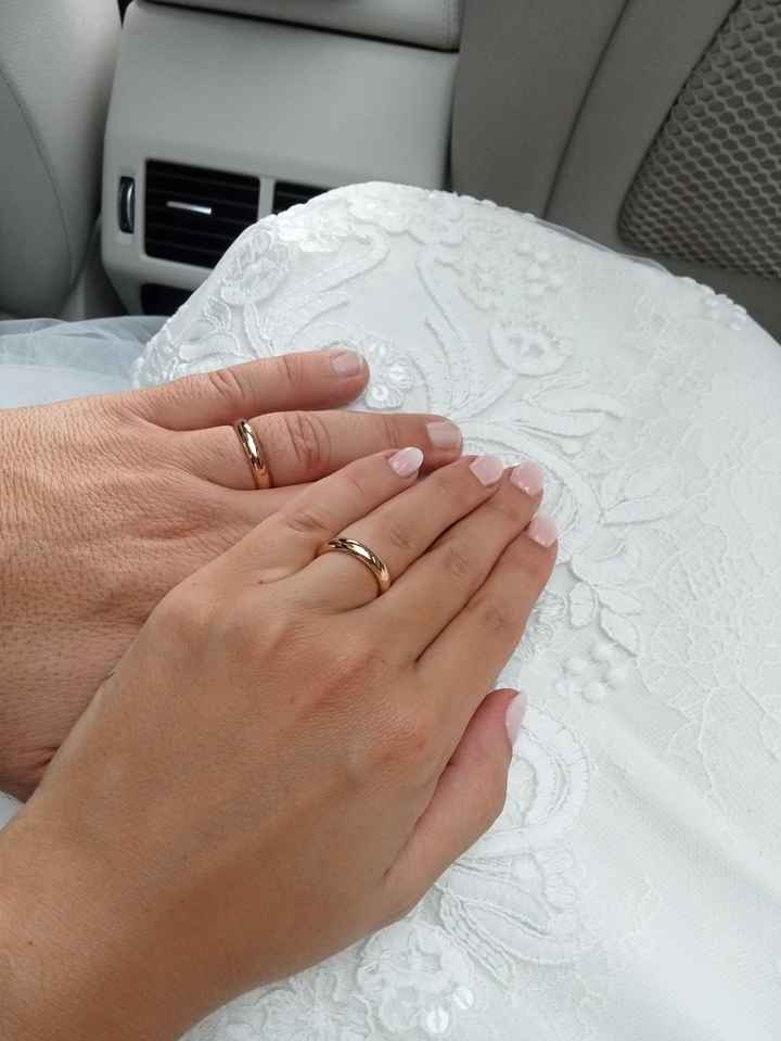 Foto delle vostre fedi indossate da voi Just Married Forum Matrimonio