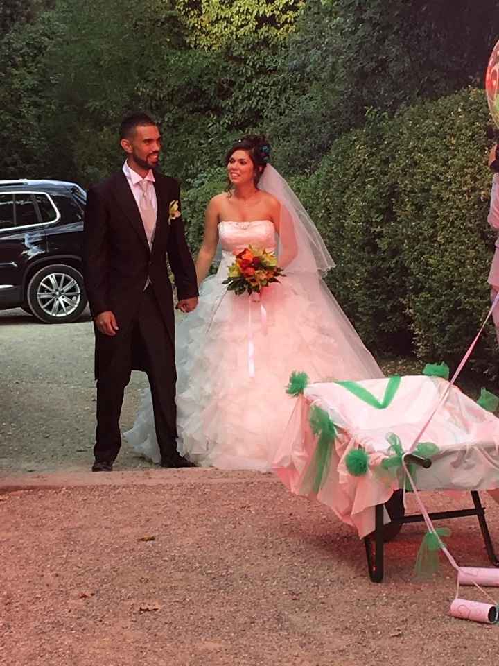 Dopo cerimonia e percorso in cariola