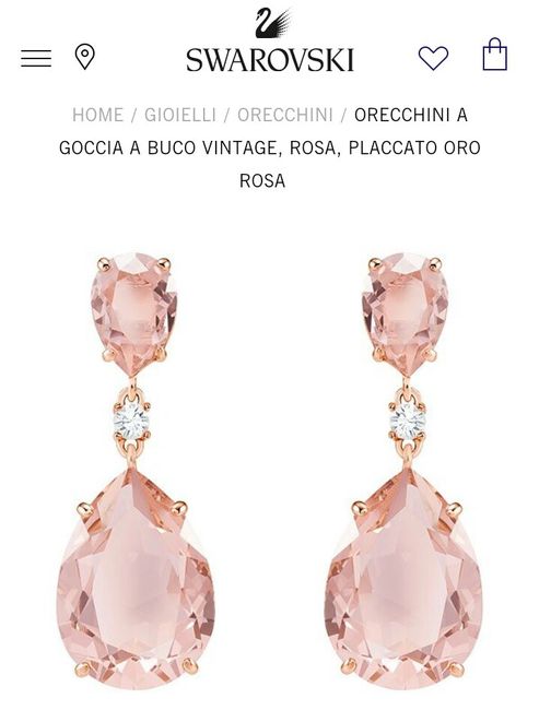 Gioielli per abito colore cipria - 1