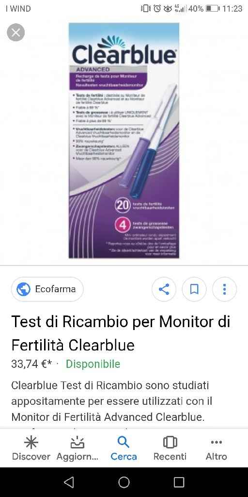 Clear blue test ovulazione - 1