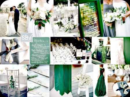 grigio e verde smeraldo