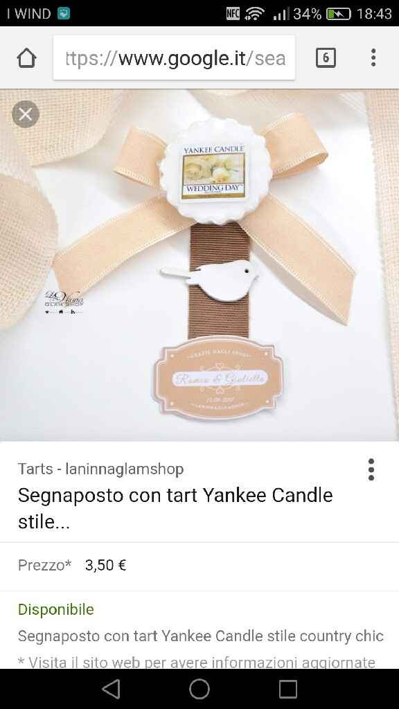 Yankee candle come segnaposto - 1