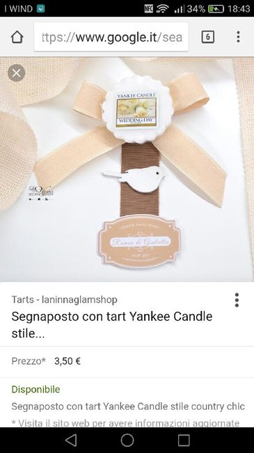 Yankee candle come segnaposto - 1