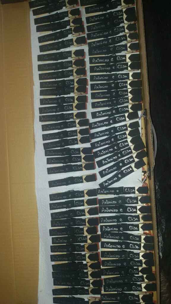 Chi di voi come me farà le mollette come segnaposto? - 2