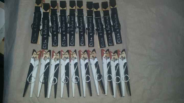 Chi di voi come me farà le mollette come segnaposto? - 3