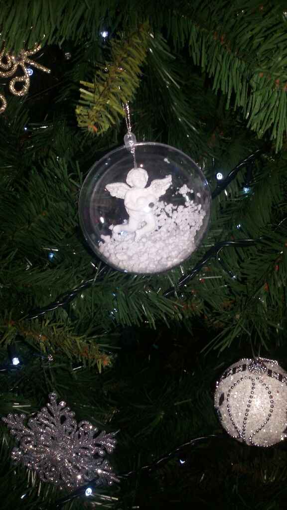 Primo natale insieme alberello con decorazioni fai da me - 4