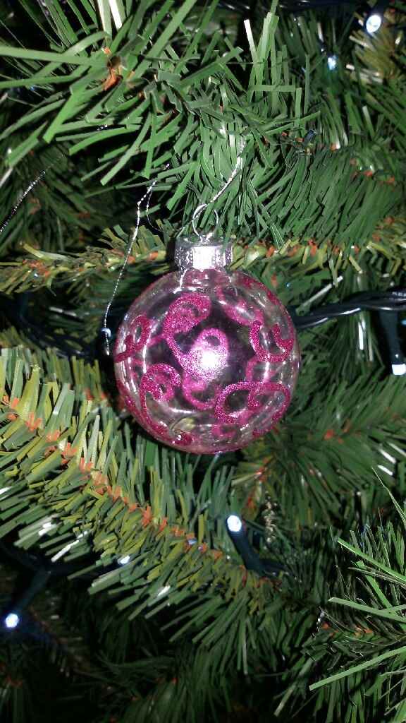 Primo natale insieme alberello con decorazioni fai da me - 5