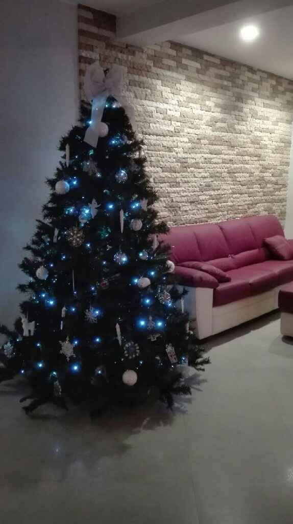 Primo natale insieme alberello con decorazioni fai da me - 7