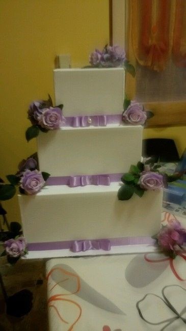 torta porta buste glicine