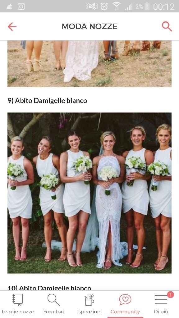 Abito Damigelle bianco quale scegliereste? - 3