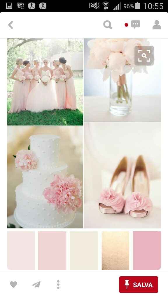 Colori bianco e rosa chiaro - 9