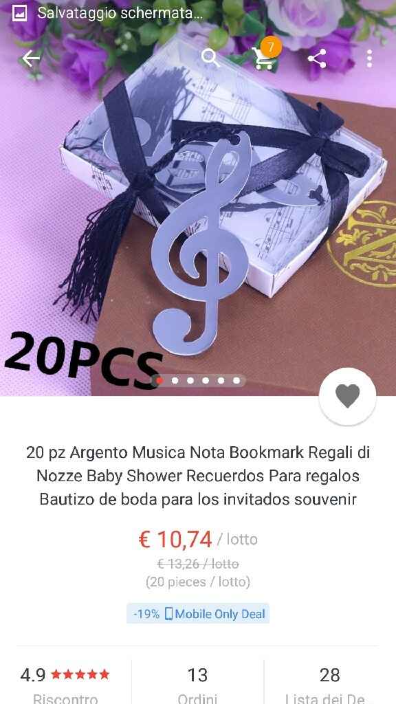 Segnaposto economico tema musicale - 1