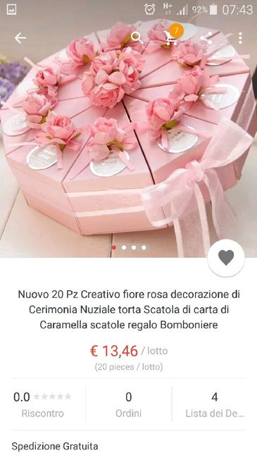 Portaconfetti a forma di torta - 1