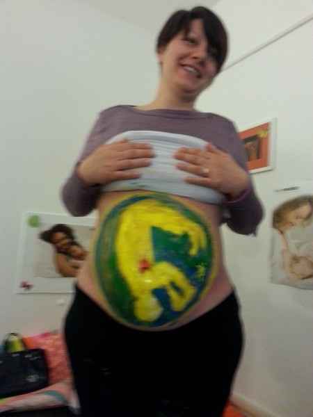 Belly painting al corso preparto! !!! - 1