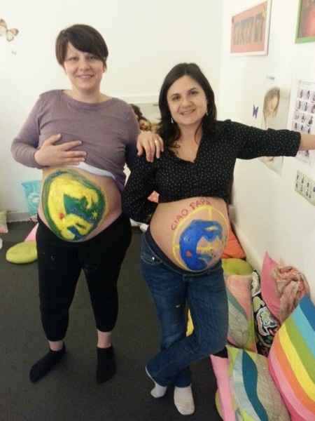 Belly painting al corso preparto! !!! - 1