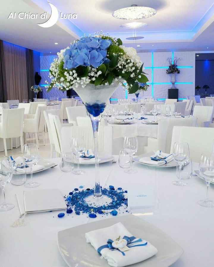  Centro tavola alto 😍💐💙 - 1