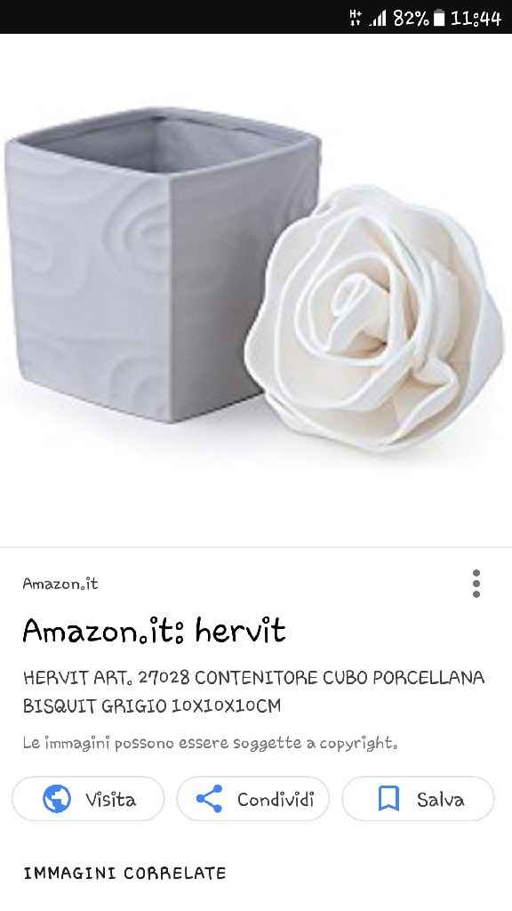  Bomboniere hervit colore grigio o verde acqua - 1