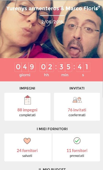 Il countdown delle tue nozze segna...⏰ - 1