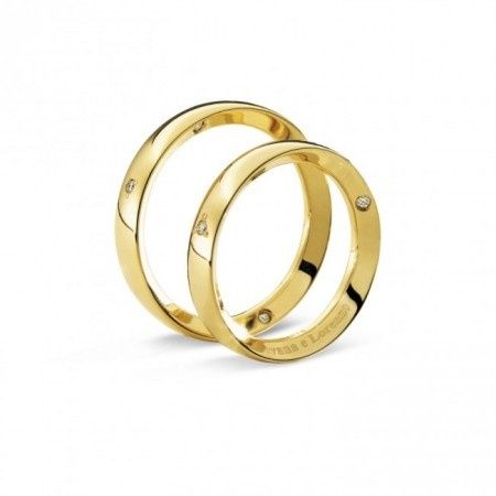 Fedi oro giallo Comete