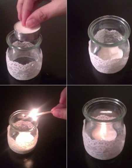 portacandele fai da te