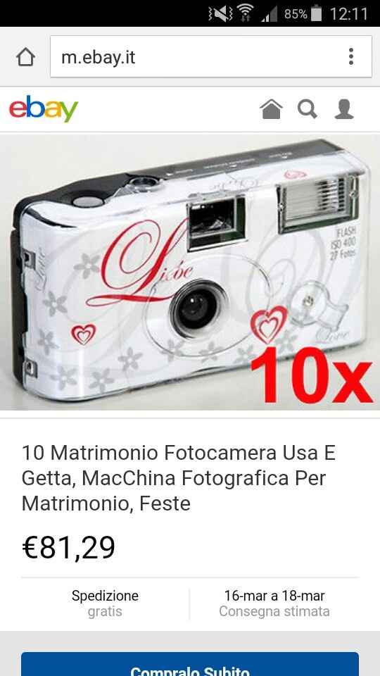 Macchine fotografiche usa e getta - 1
