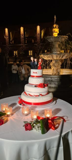 Foto addobbi tavolo sposi e torta 10
