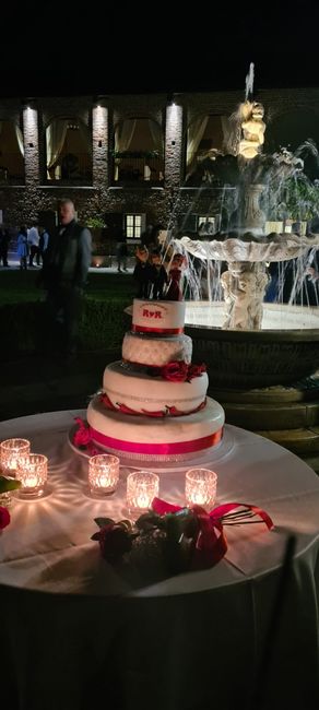 Foto addobbi tavolo sposi e torta 11