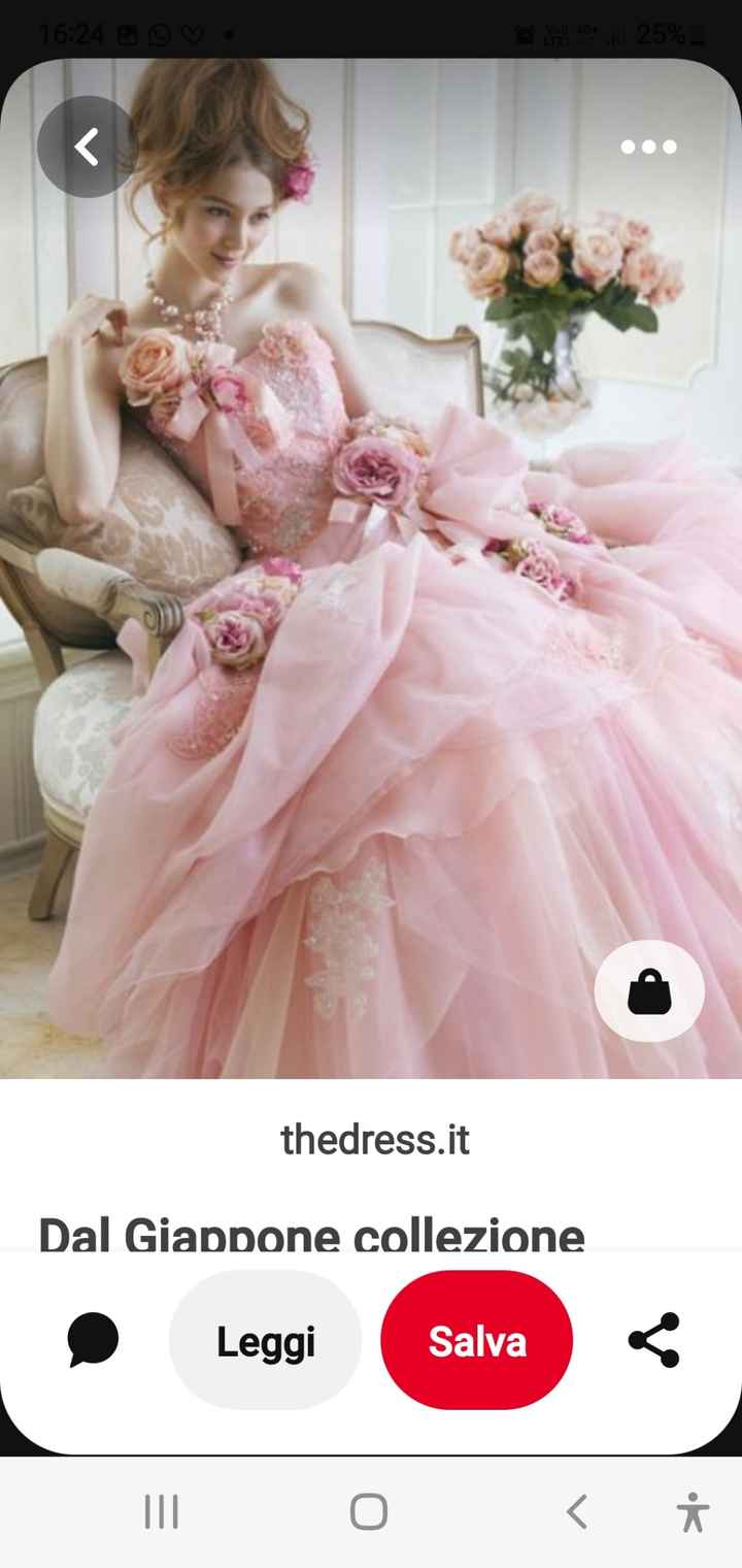 Abito da sposa rosa - 2