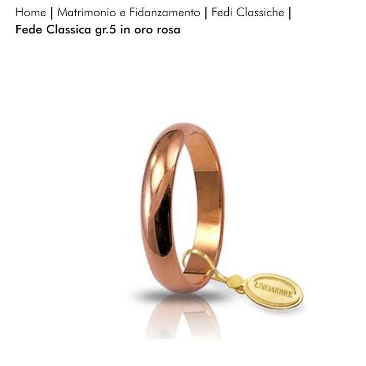 Fedi oro rosa unoaerre 5 gr! - 5